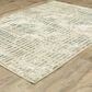 Oriental Weavers Reed RE12W 7"10" x 10"10" Ivory and Blue Area Rug, , large