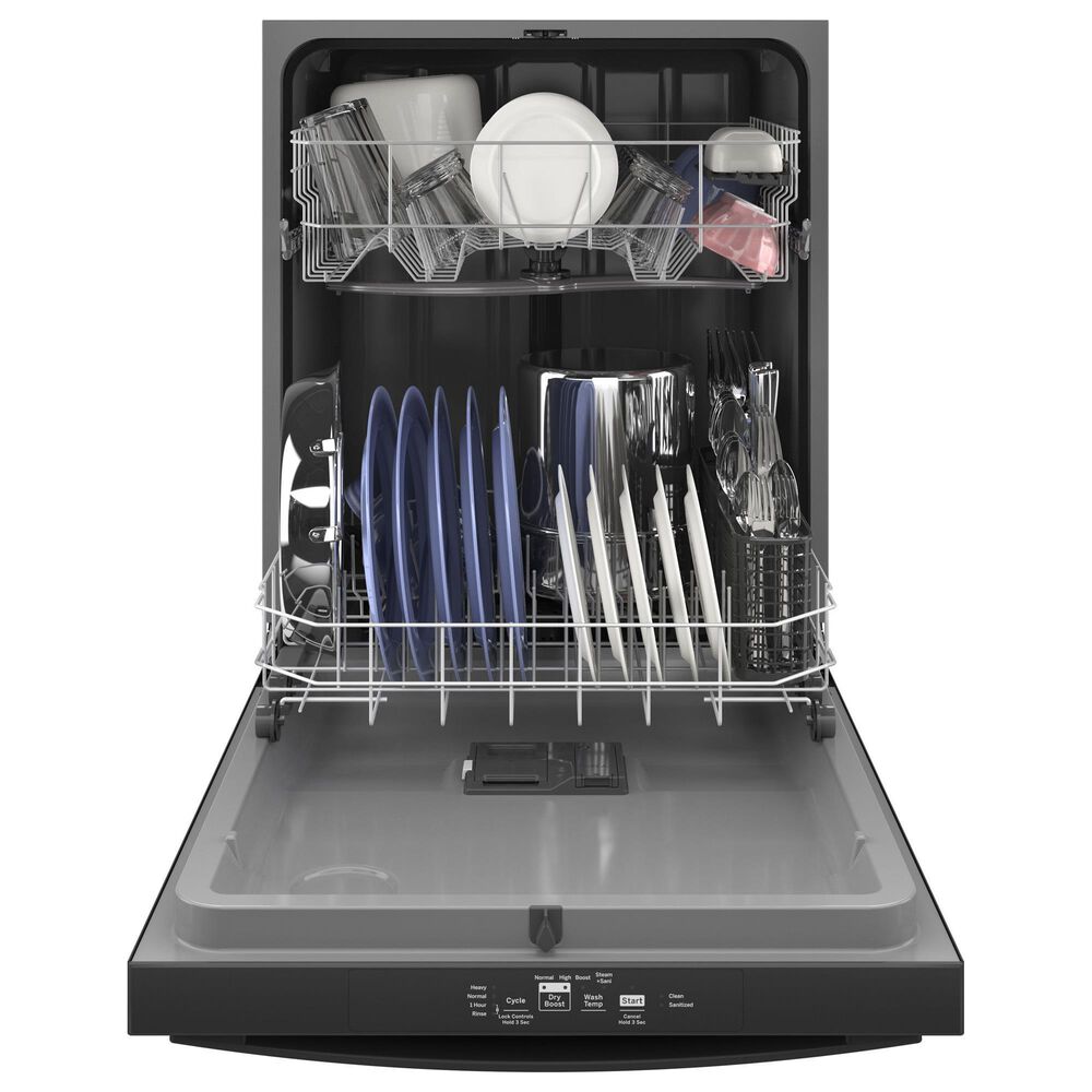 GE Appliances 24" Built-In Bar Handle Dishwasher with 55 dBA in Black, , large