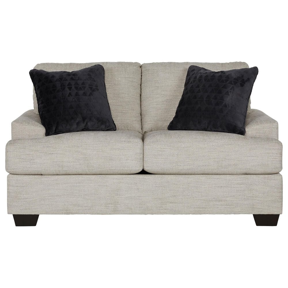 Ashley Vayda Stationary Loveseat in Pebble, , large