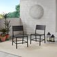 Linon Home Decor Holland Patio Side Chair in Black (Set of 2), , large