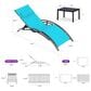 HOMLUX 3-Piece Oversized Patio Chaise Lounge Set in Turquoise Blue, , large