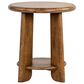 Nicolette Home Tanner Round End Table in Tawny Brown, , large