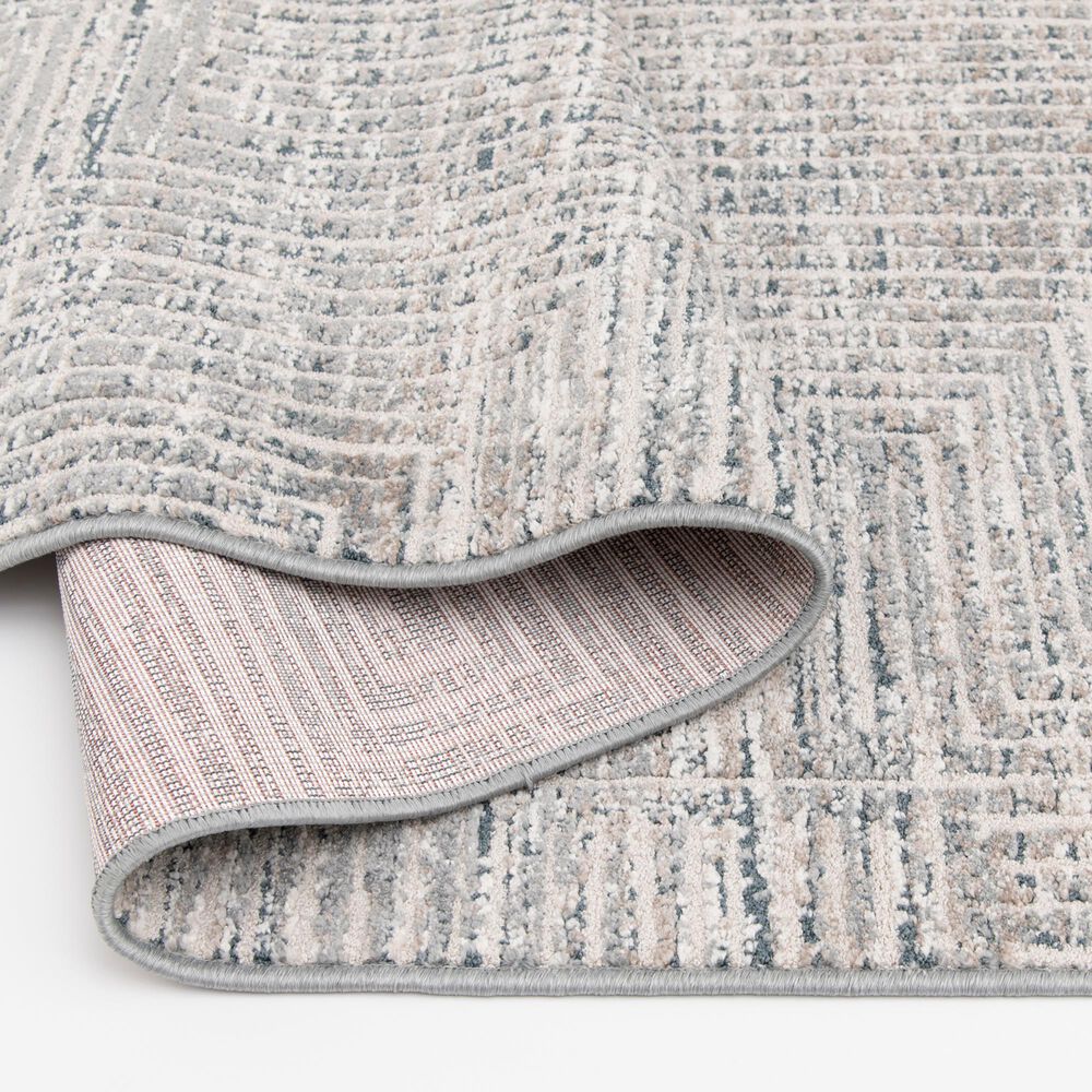 Central Oriental Heirloom Odette Sky Blue and Navajo White 9'10" x 12'10" Area Rug, , large