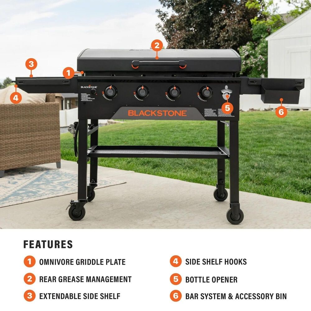 Blackstone 36&quot; Original Griddle with Hood in Black, , large