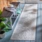 Safavieh Cabana CBN662A 2"2" x 11" Ivory and Grey Indoor/Outdoor Performance Runner, , large