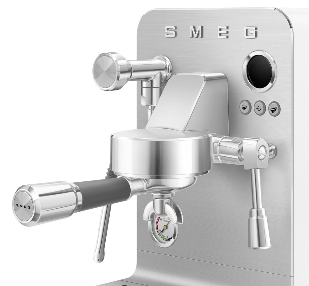 SMEG 57 Oz Espresso Coffee Machine in White, , large