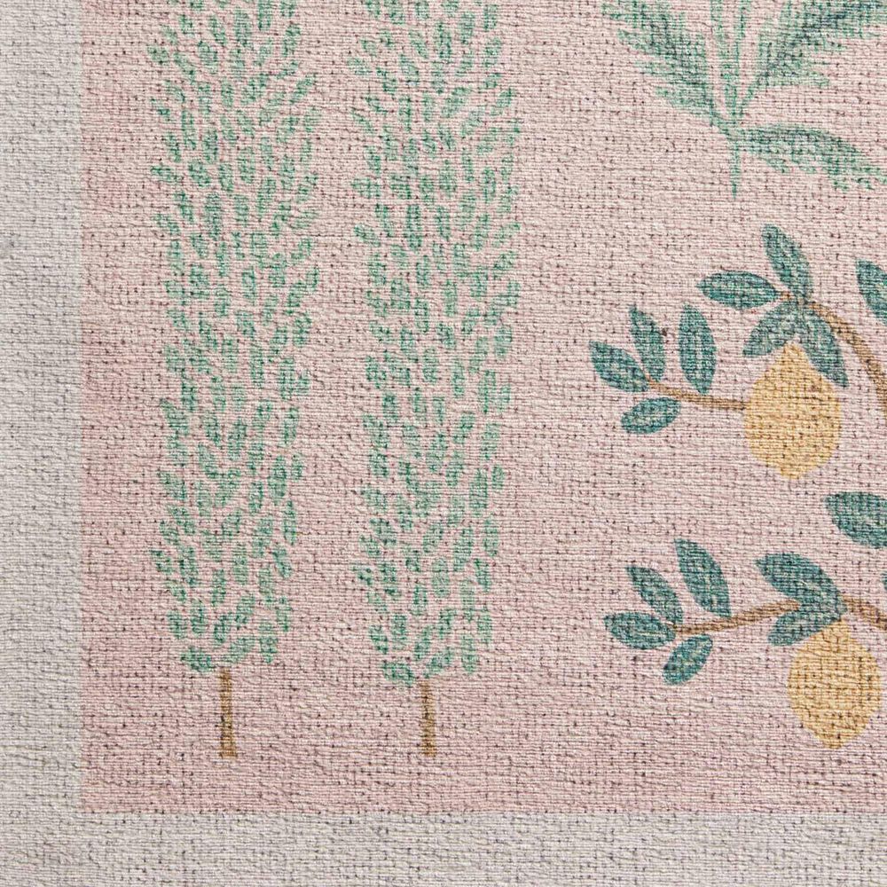 Rifle Paper Co. Menagerie 2&#39;6&quot; x 7&#39;6&quot; Blush Runner, , large