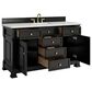 James Martin Vanities Brookfield 60" Single Bathroom Vanity in Black Onyx with 3 cm Ethereal Noctis Quartz Top, Rectangle Sink and FreePower Wireless Charger, , large