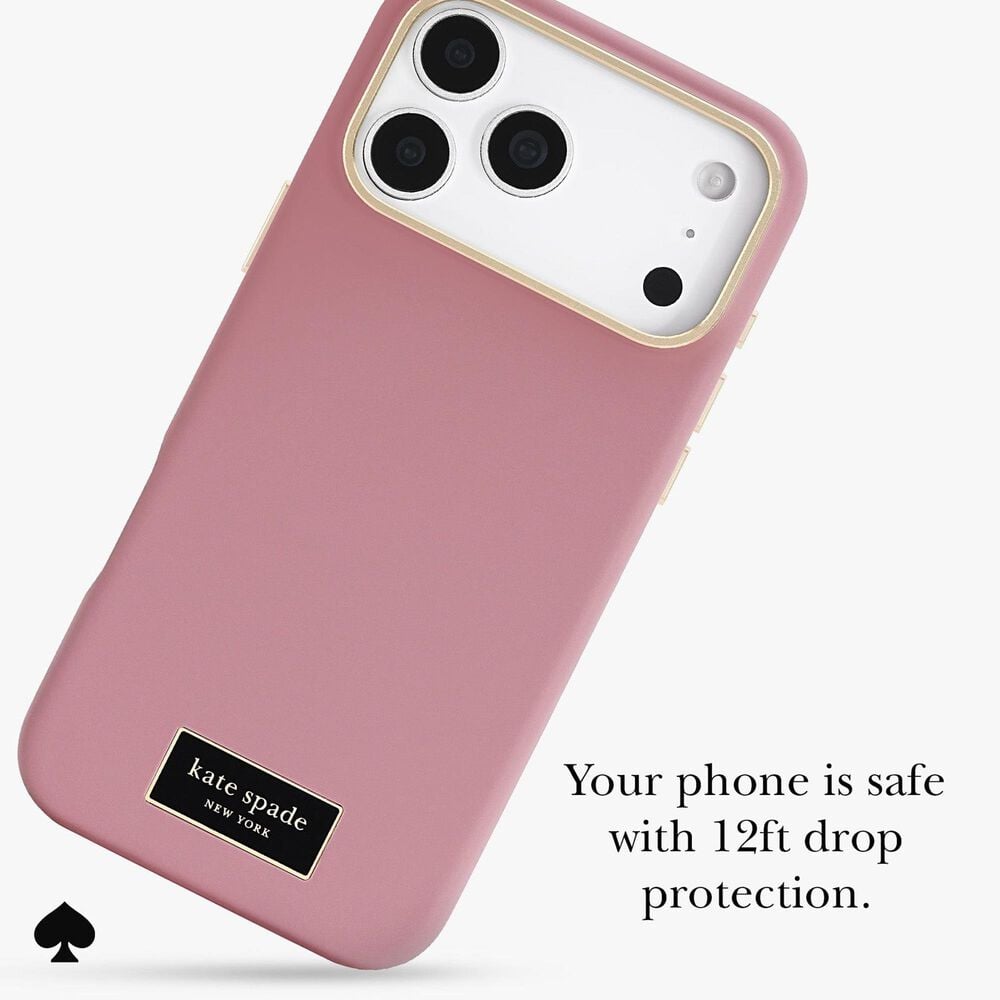 Kate Spade Silicone MagSafe Case for Apple iPhone 17 Pro Max in Icon Dusk Rose, , large