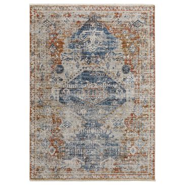 Feizy Rugs Kaia 39HWF 3" x 10" Blue and Red Runner, , large