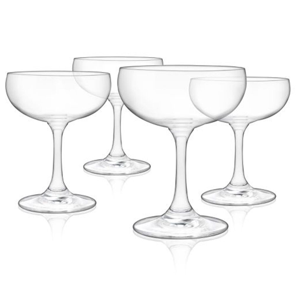 True Brands Coupe Cocktail Glasses in Clear &#40;Set of 4&#41;, , large