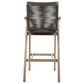 Armen Living Brielle Patio Bar Stool in Charcoal, , large