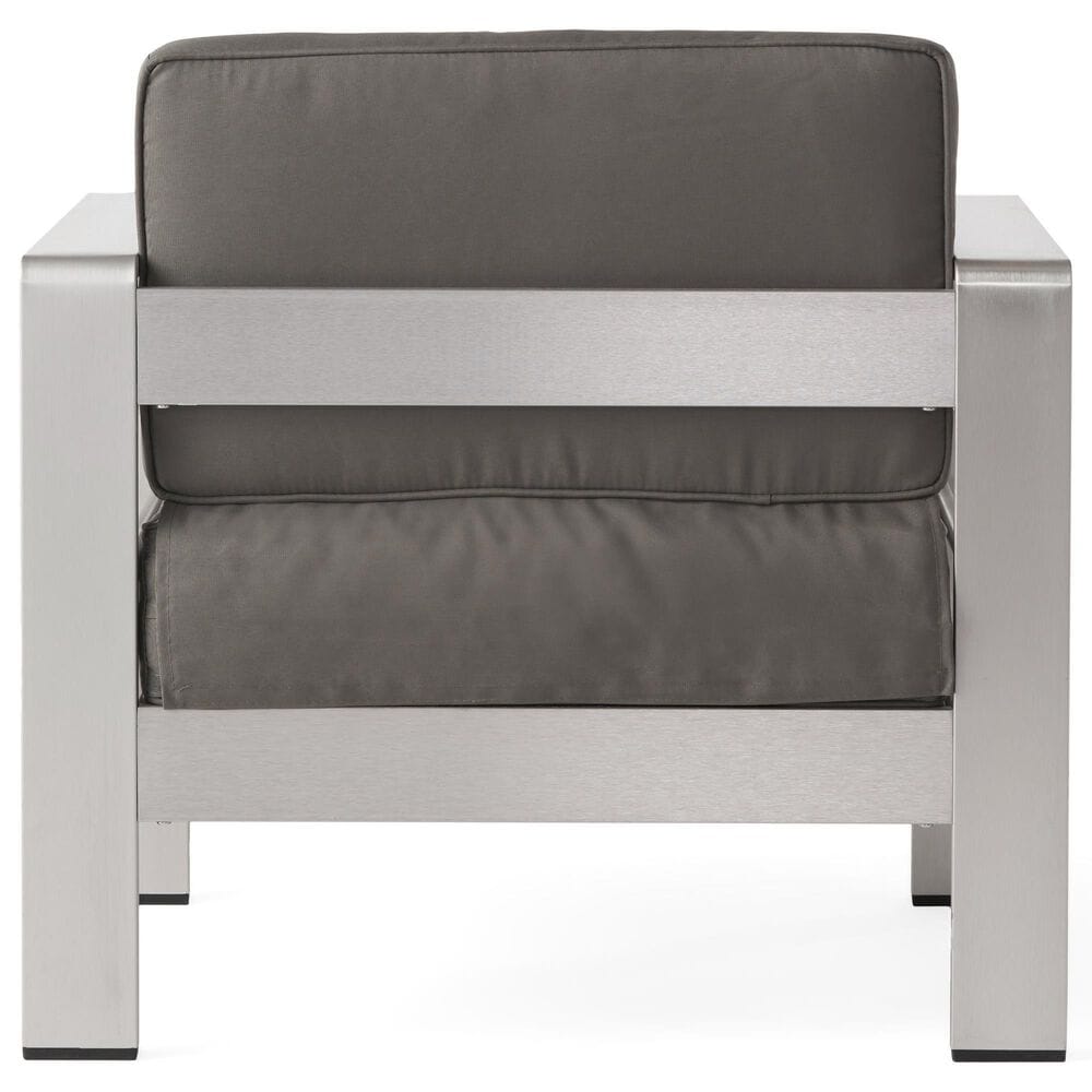 Hearth and Haven Cape Coral Outdoor Club Chair in Silver, , large