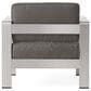 Hearth and Haven Cape Coral Outdoor Club Chair in Silver, , large