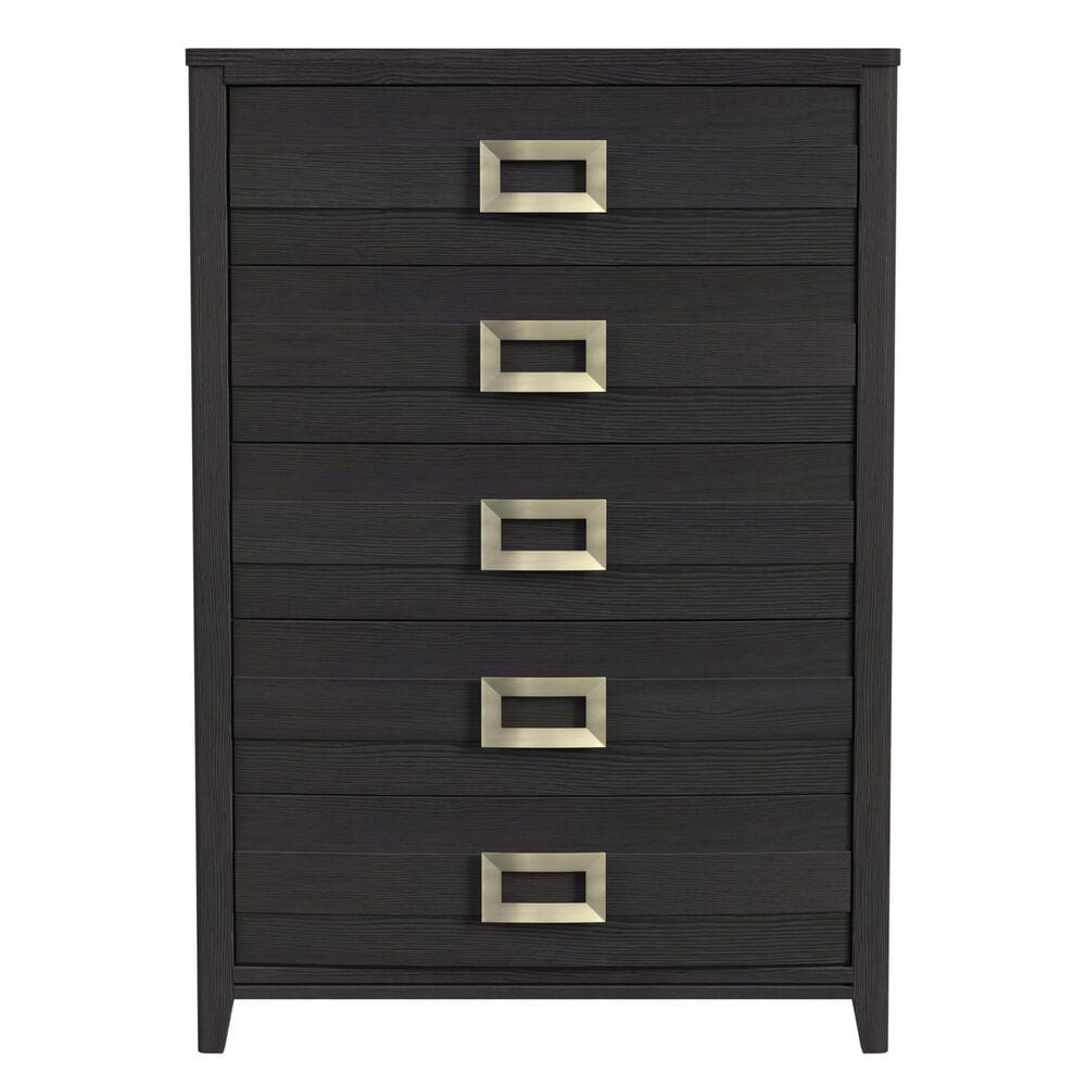 Mayberry Hill Tobias 5-Drawer Chest in Black, , large