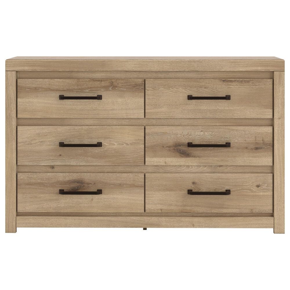 Ashley Brozmont Queen Panel Bed with Dresser Chest and 2 Nightstands, , large