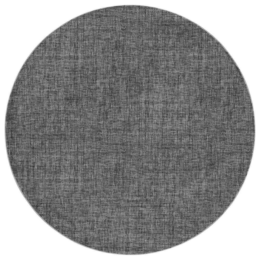 Dalyn Rug Company Voyage VY1 Charcoal 8" Round Area Rug, , large