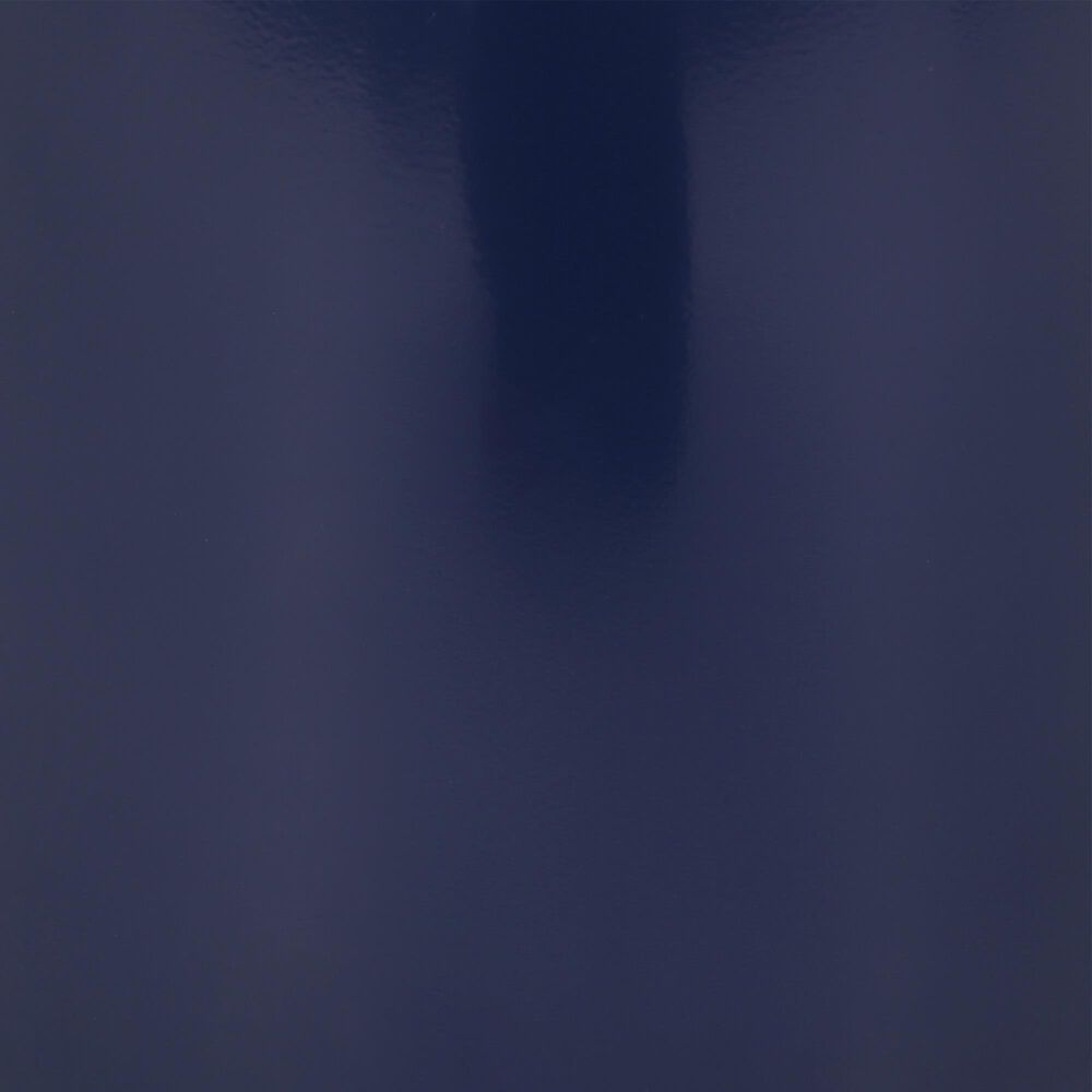 Hearth and Haven Large Patio End Table with Circular Design in Navy Blue, , large