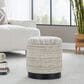 LumiSource Tahoe 18" Band Storage Ottoman in Cream, , large