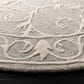 Safavieh Micro-Loop MLP507F 5" Round Light Grey and Ivory Area Rug, , large