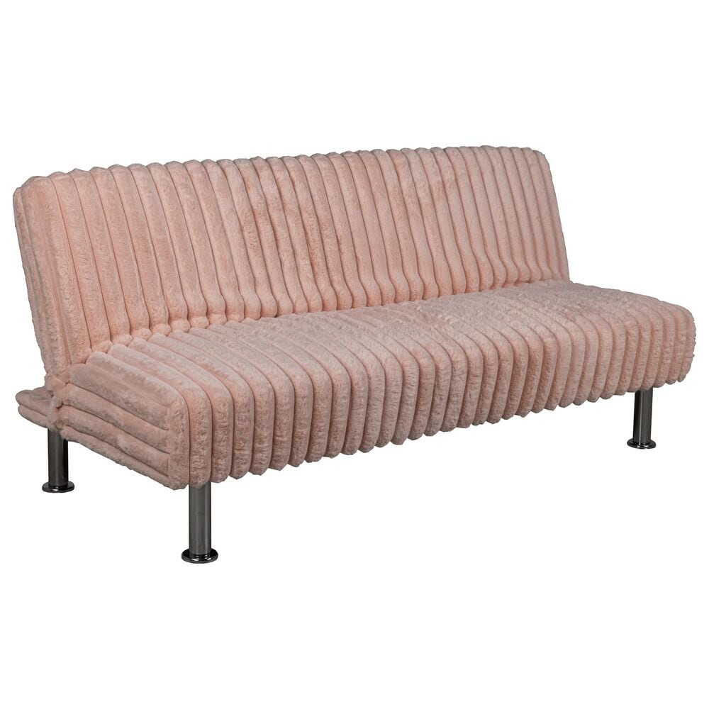 Furniture of America Hinwil Futon Sofa Bed in Pink, , large
