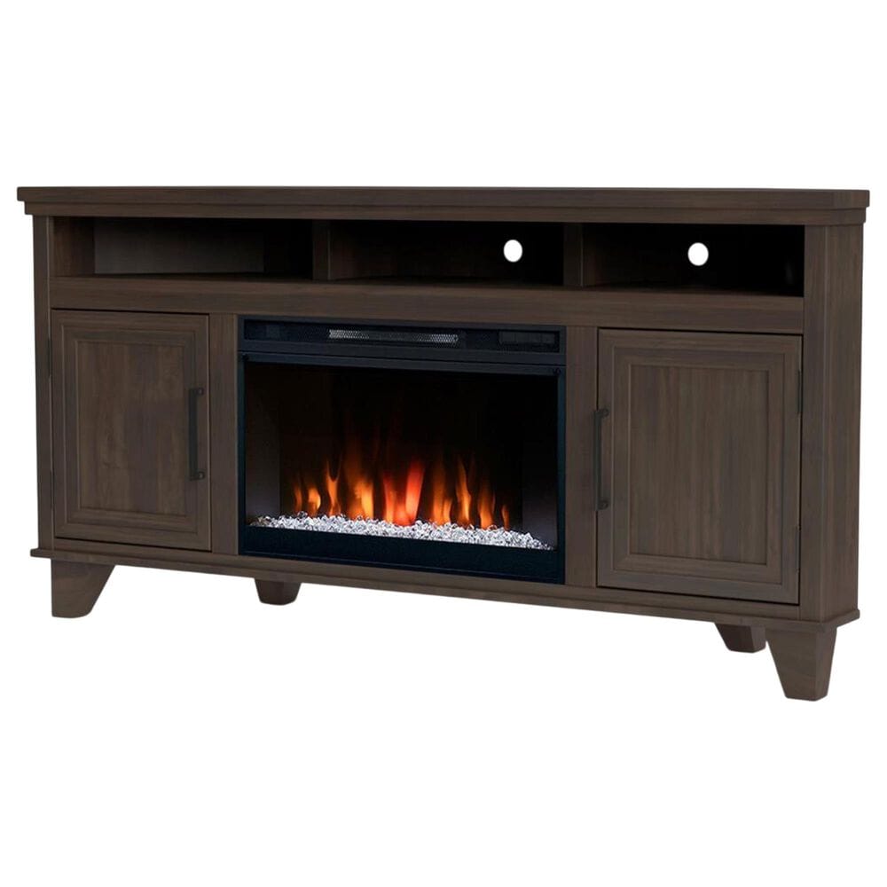 Legends Home Sonoma 64" Corner Fireplace Console in Java, , large
