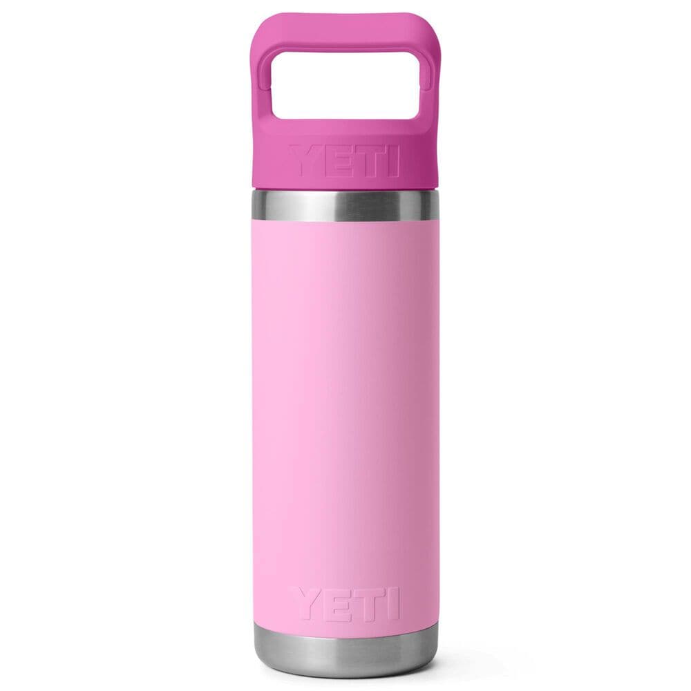 YETI Rambler 18 Oz Water Bottle with Straw Cap in Power Pink and Wildflower, , large