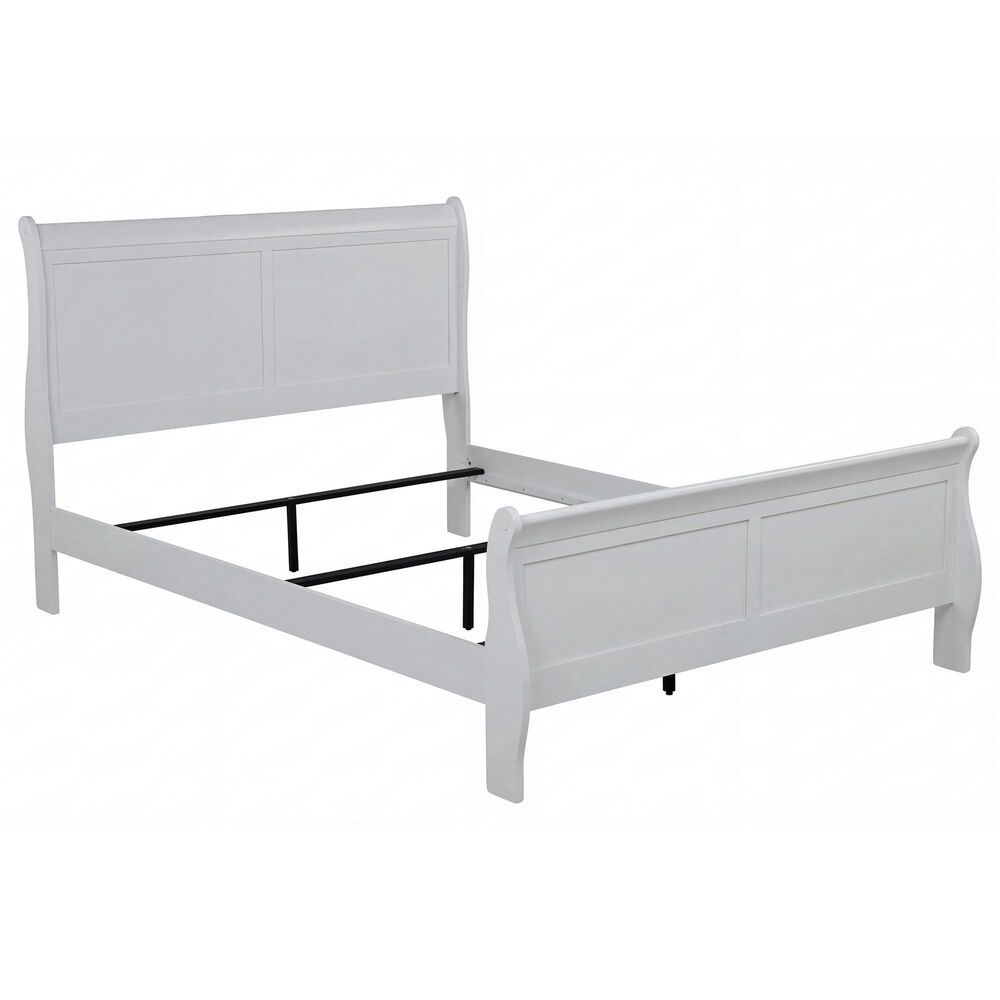 Crown Mark Louis Philip 4-Piece Queen Panel Bedroom Set in Greige, , large