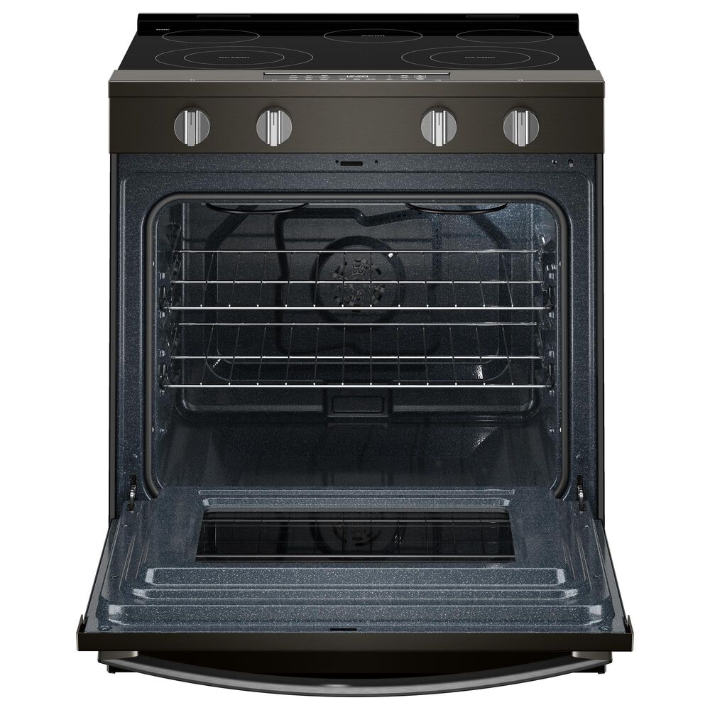 Whirlpool 30" Electric Smart Range in Black-on-Stainless Steel, , large
