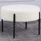 Kinfine HomePop Sherpa Ottoman in Cream, , large