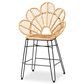 Baxton Studio Garan Counter Stool in Black, , large