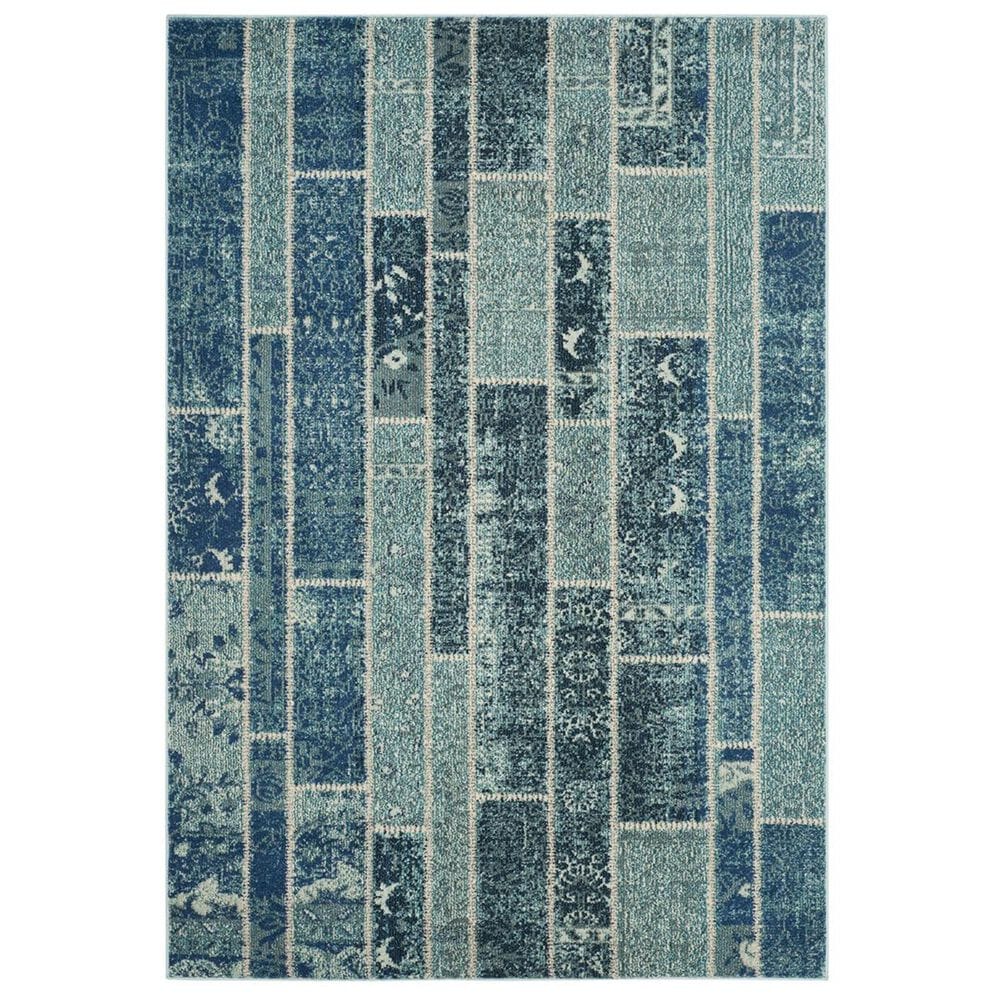 Safavieh Monaco MNC216J-5 5"1" x 7"7" Blue/Multi Area Rug, , large