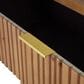 Maple and Jade 3-Drawer Room Chest in Matte Brown and Gold, , large