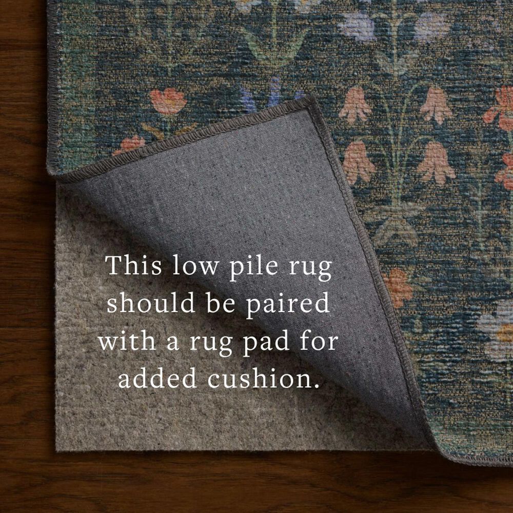 Rifle Paper Co. x Loloi Edinburgh Navy and Multicolor 3'6" x 5'6" Area Rug, , large