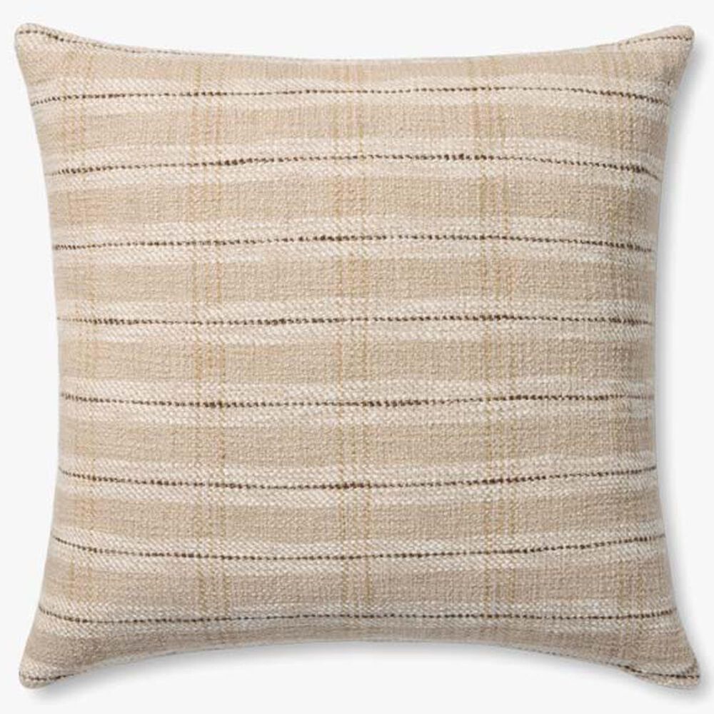 Loloi Stockton 22" Square Throw Pillow in Sand, Beige and Multicolor, , large