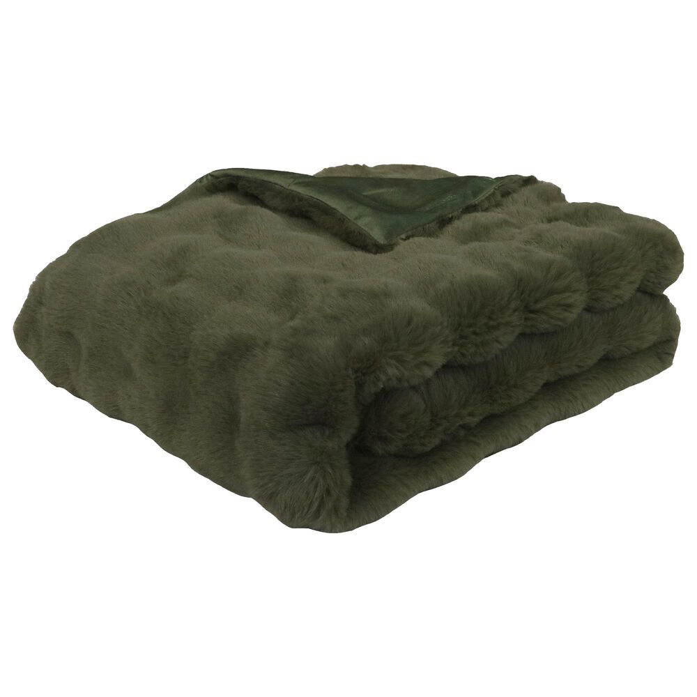 Hallmart Collectibles Bubble 50" x 60" Throw in Green, , large