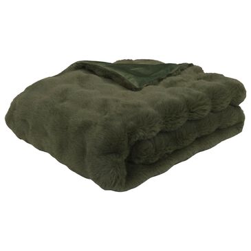 Hallmart Collectibles Bubble 50" x 60" Throw in Green, , large