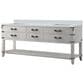 Lexora Home Norwalk 80" Double Bathroom Vanity in White Oak with White Cultured Marble Top  and Rectangle Sink, , large