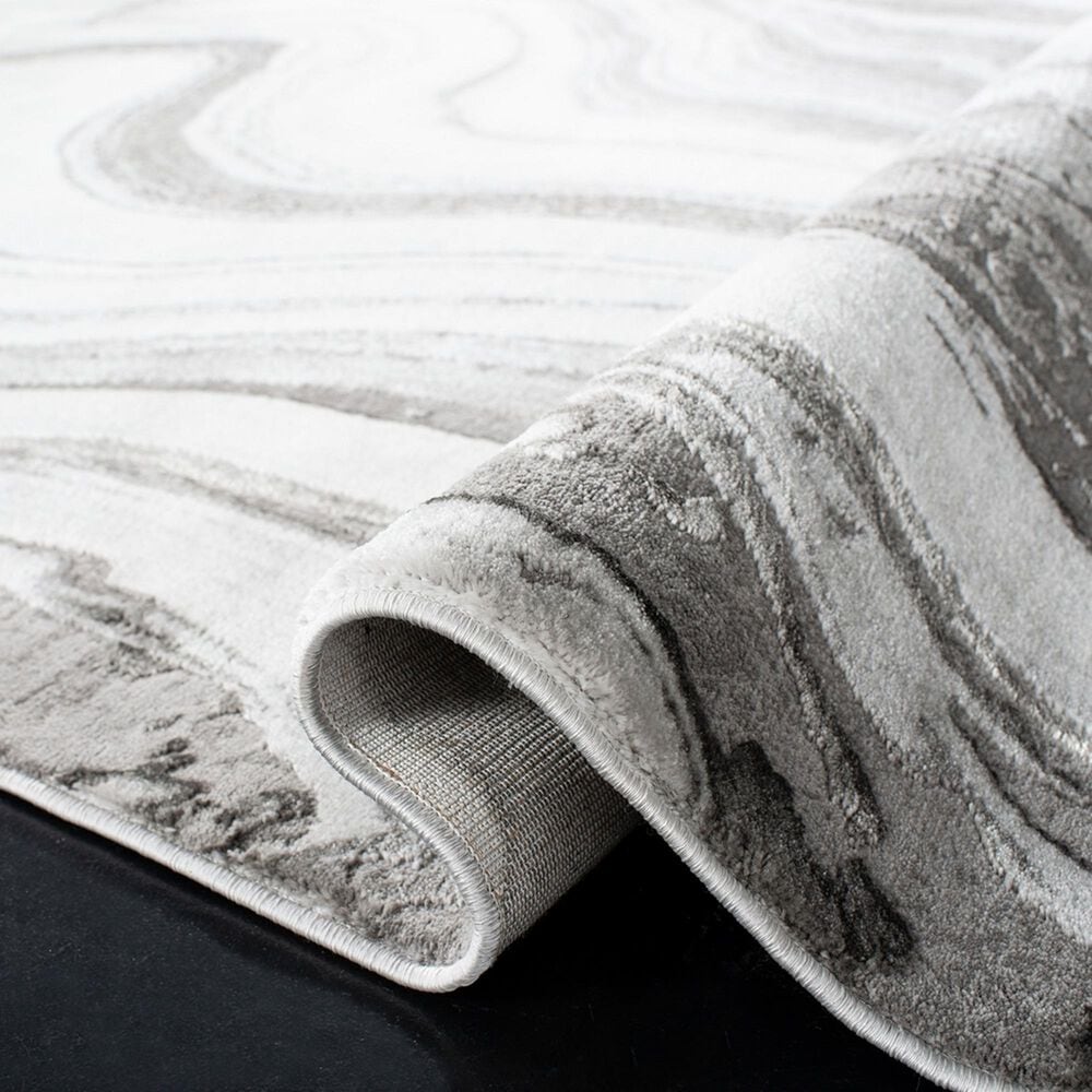 Safavieh Craft CFT819G 6&#39;7&quot; Square Grey and Silver Area Rug, , large