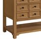 James Martin Malibu 48" Single Bathroom Vanity in Amber Birch with 3 cm Arctic Fall Solid Surface Top and Rectangular Sink, , large