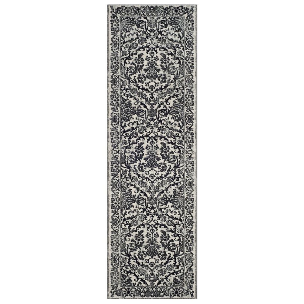 Safavieh Evoke EVK242D 2"3" x 11" Ivory and Grey Runner, , large