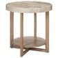Belle Furnishings Danby End Table in Nutmeg and Alabaster, , large
