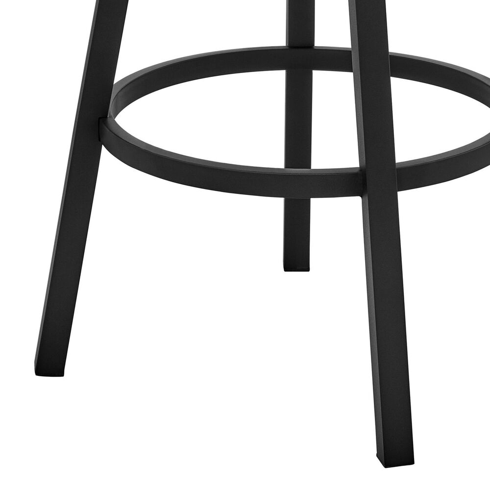Armen Living Cohen 26&quot; Swivel Counter Stool in Black, , large
