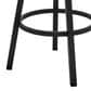 Armen Living Cohen 26" Swivel Counter Stool in Black, , large