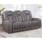 Steve Silver Daniel Triple Power Reclining Sofa in Mossy Gray, , large
