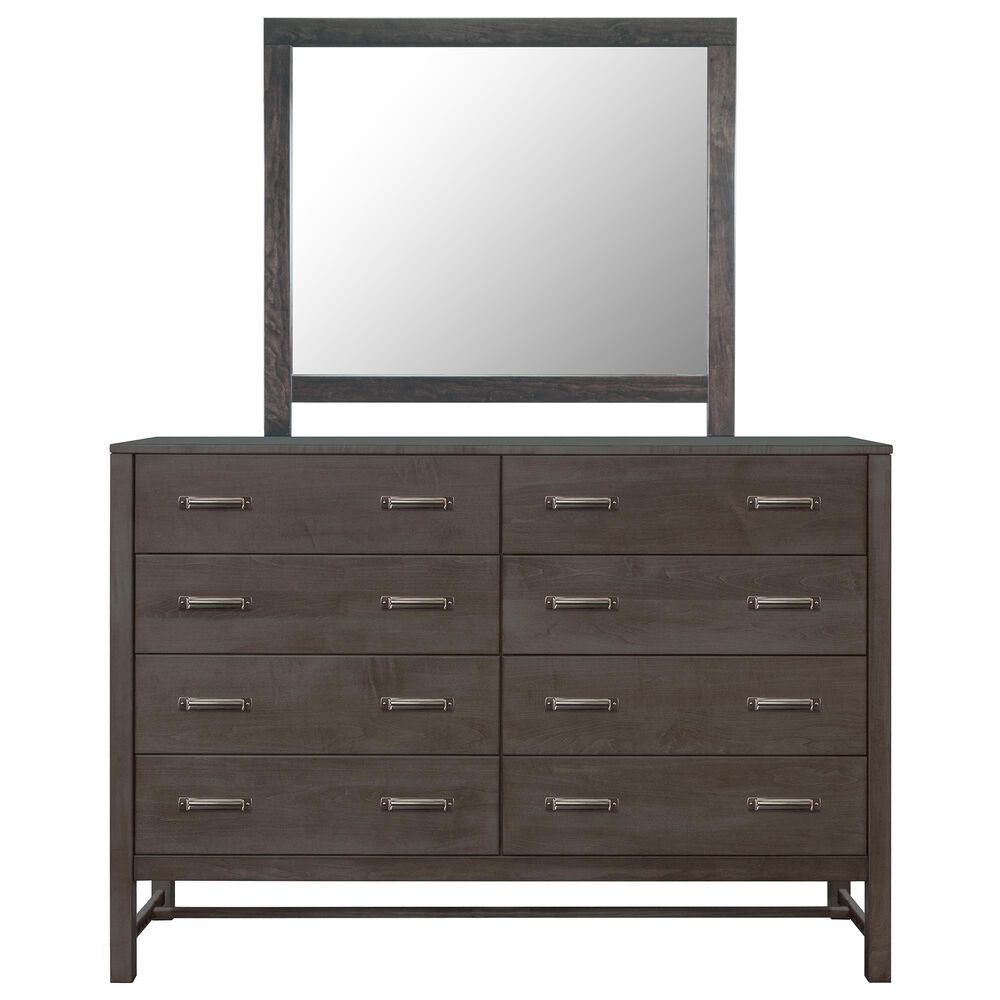 Fleming Furniture Co. Rochester 8 Drawer Dresser and Mirror in Mineral Gray, , large