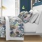 J. Queen New York Rainforest 3-Piece Full/Queen Quilt Set in Teal, , large