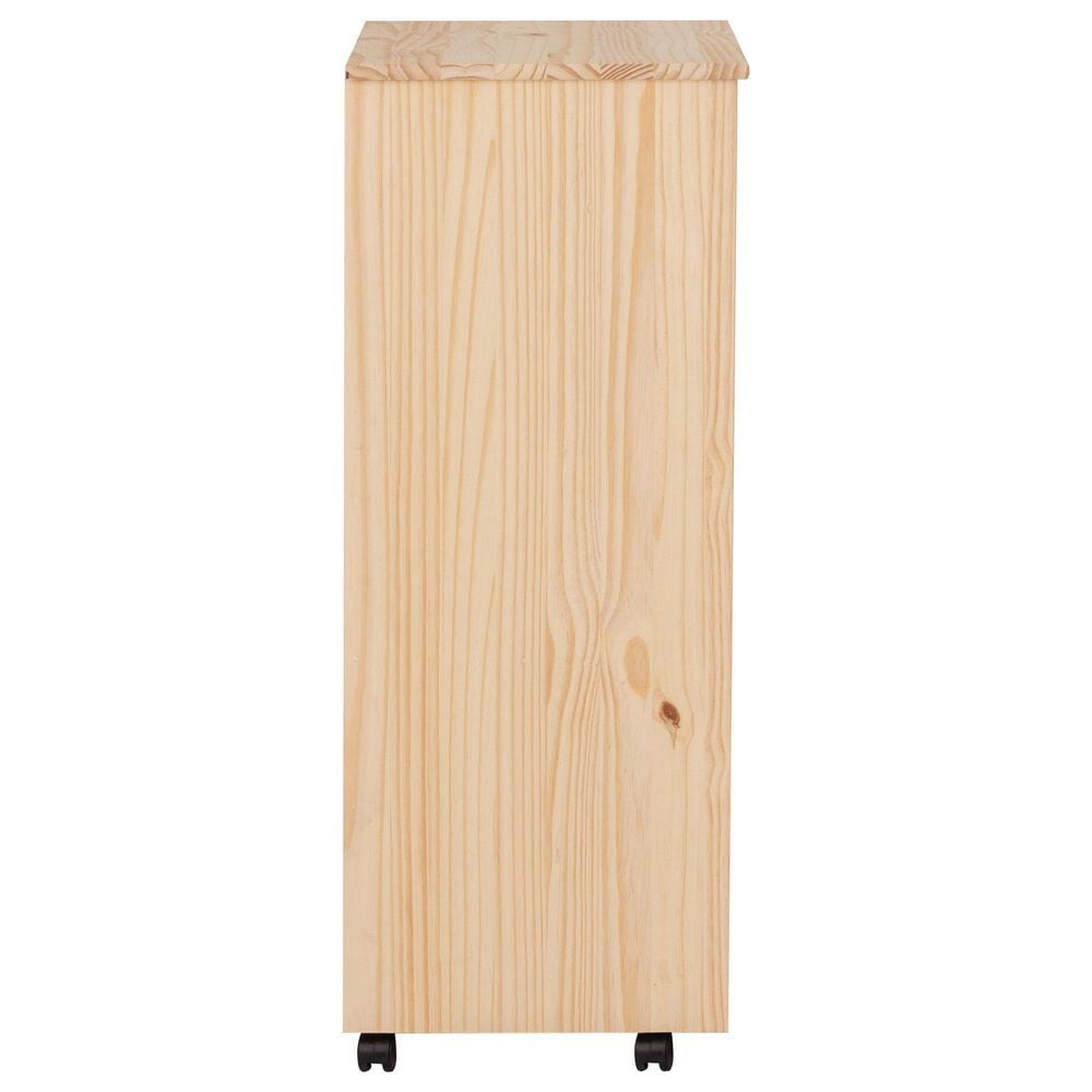 Linon Home Decor Cary 8-Drawer Rolling Cart in Unfinished, , large