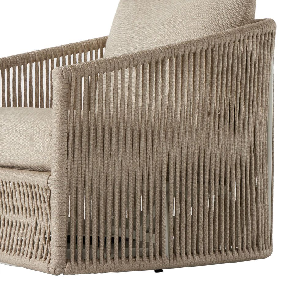 Four Hands Solano Porto Outdoor Swivel Chair in Faye Sand, , large