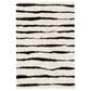 Safavieh Venus Shag VNS603A 5"3" x 7"6" Ivory and Black Area Rug, , large